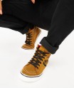 Baskets homme mid-cut en suédine à col rembourré